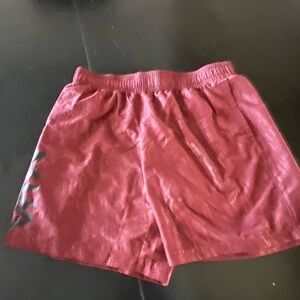 Mens Red Under Armour Athletic Shorts